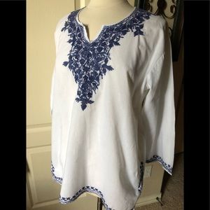 White cotton tunic